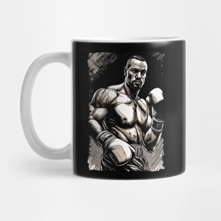 The Boxer Vintage Style Fighter Martial Arts Portrait Mug